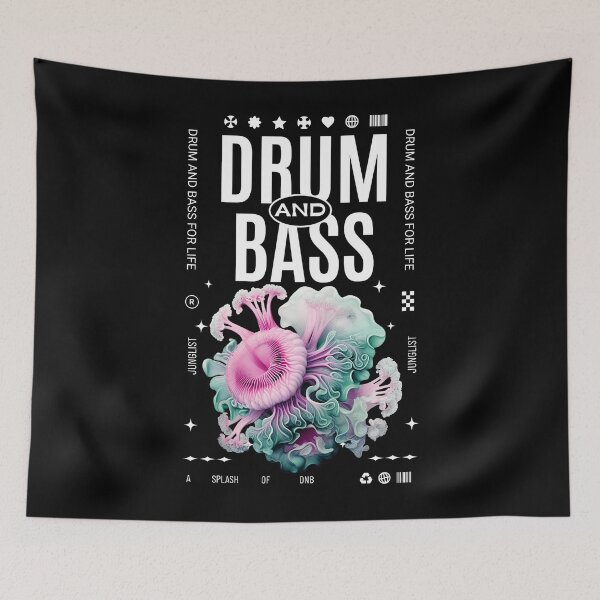 Item preview, DRUM AND BASS  - Ocean Life DNB (White) designed and sold by Discothreadz.