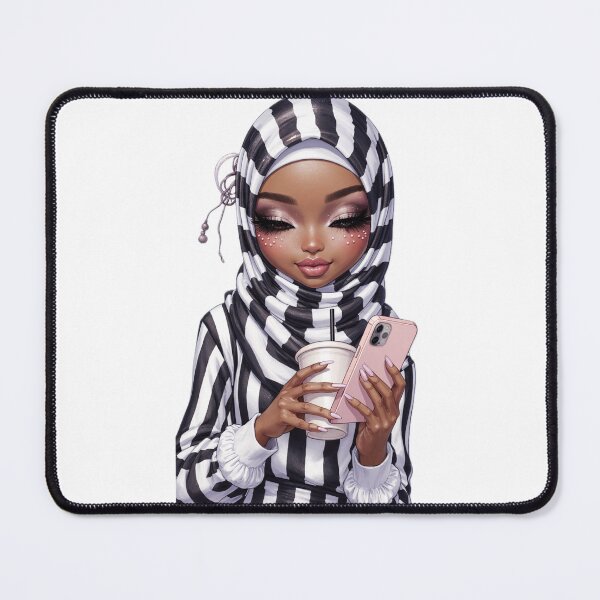 Item preview, Hijabi Girl with Coffee Sticker | Cute Muslimah Holding Cup designed and sold by Lulunza.