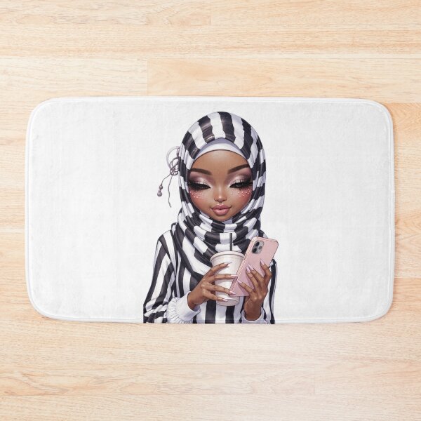 Item preview, Hijabi Girl with Coffee Sticker | Cute Muslimah Holding Cup designed and sold by Lulunza.