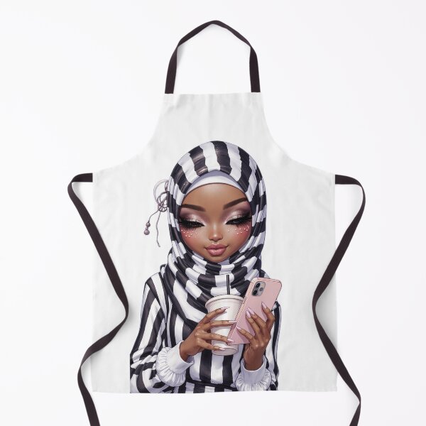 Item preview, Hijabi Girl with Coffee Sticker | Cute Muslimah Holding Cup designed and sold by Lulunza.