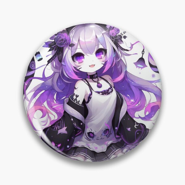 Item preview, nekogirl purple and black 2/2 designed and sold by ghostevisions.
