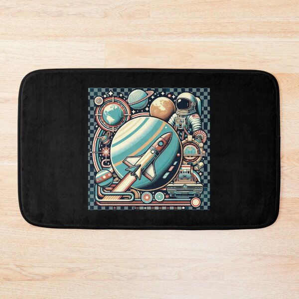 Item preview, Vintage Space Exploration Illustration – Retro Astronaut & Rocket Art designed and sold by SholoStudio.