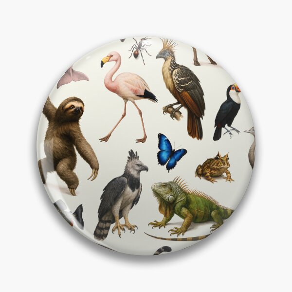 Item preview, Animals of South America Retro Illustration Chart designed and sold by kakarikihill.