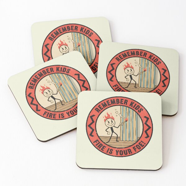Item preview, Remember Kids Fire is Your Foe! Vintage Humor Design designed and sold by Imaginationbeyond.