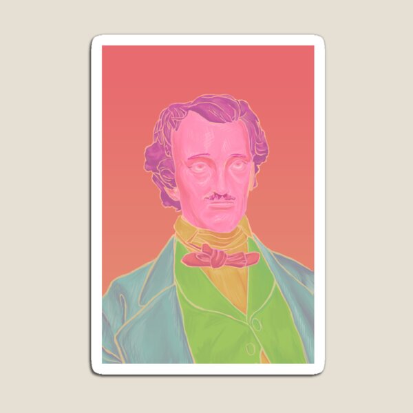 Pastel Poe Magnet