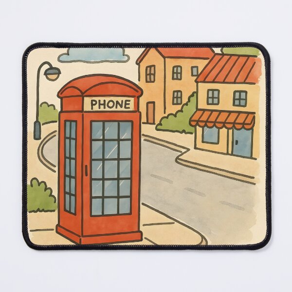 Item preview, Red Phone Booth designed and sold by GraphicsClub.
