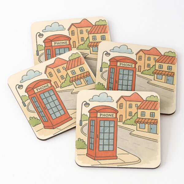 Item preview, Red  Phone Booth  designed and sold by GraphicsClub.