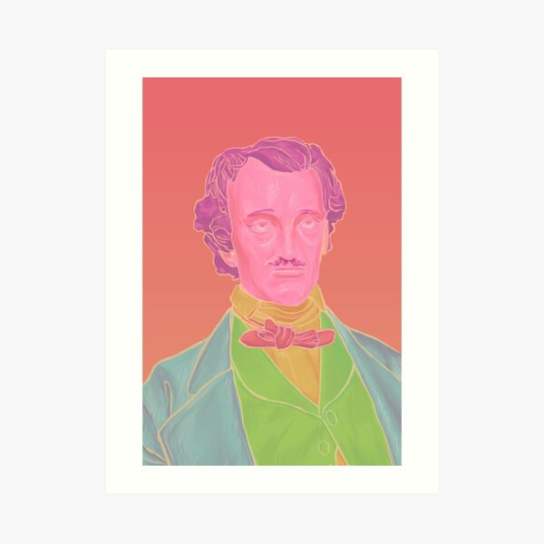 Pastel Poe Art Print