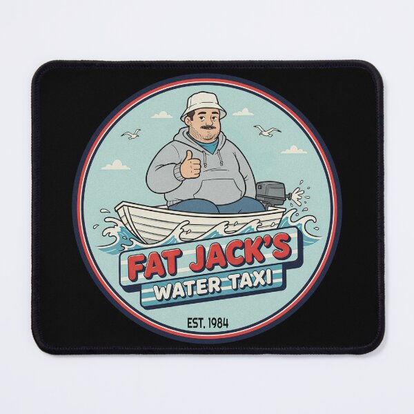 Item preview, SPLASH | Fat Jack’s Water Taxi – 80s Mermaid Rom-Com Retro designed and sold by dwinburn.