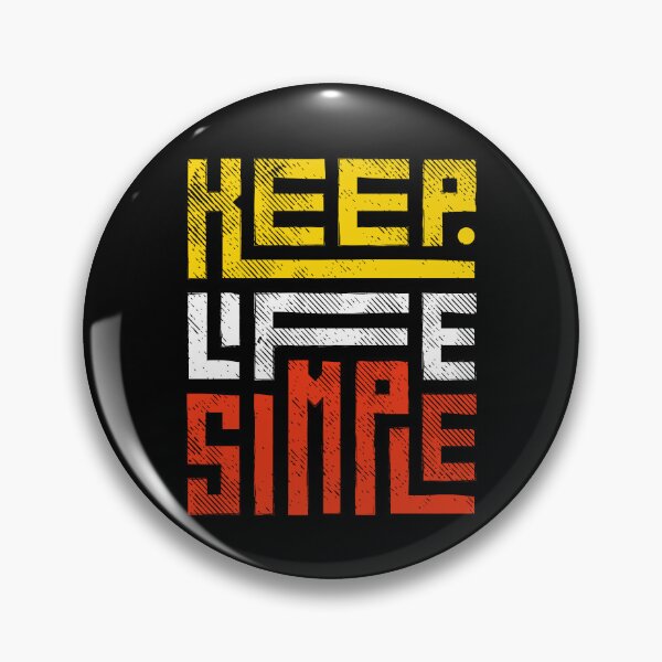 Item preview, Keep Life Simple - Bold Distressed Typography Inspirational T-Shirt designed and sold by FestivityFinds.