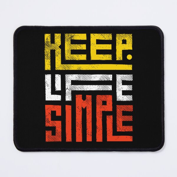 Item preview, Keep Life Simple - Bold Distressed Typography Inspirational T-Shirt designed and sold by FestivityFinds.