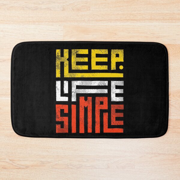 Item preview, Keep Life Simple - Bold Distressed Typography Inspirational T-Shirt designed and sold by FestivityFinds.