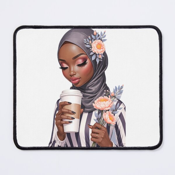 Item preview, Hijabi Girl with Coffee Sticker | Cute Muslimah Holding Cup designed and sold by Lulunza.