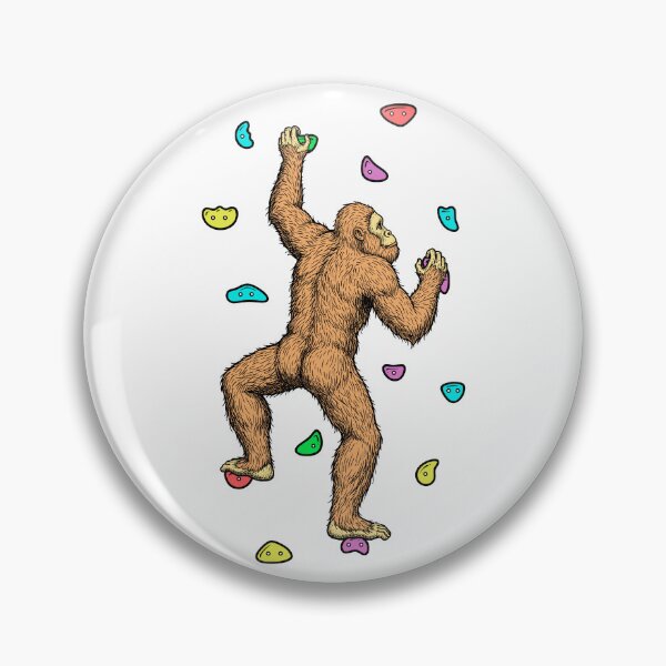 Item preview, Rock Climber Indoor Wall Climbing Bigfoot Funny Climbers designed and sold by GrandeDuc.