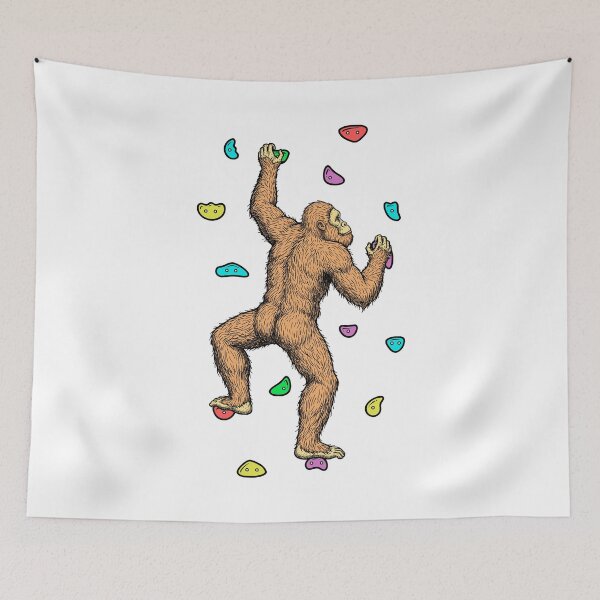 Item preview, Rock Climber Indoor Wall Climbing Bigfoot Funny Climbers designed and sold by GrandeDuc.