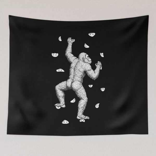 Item preview, Rock Climber Indoor Wall Climbing Bigfoot Funny Climbers designed and sold by GrandeDuc.