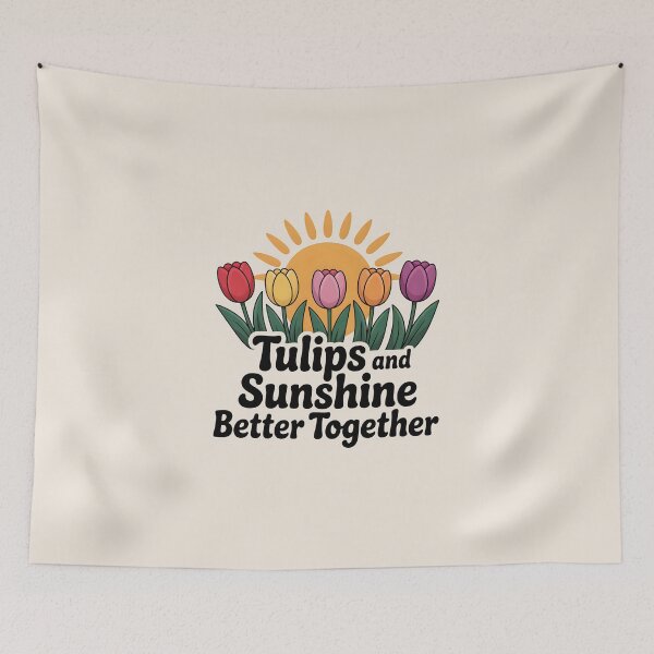 Item preview, Tulips and Sunshine – Spring Vibes Design designed and sold by Jollys-ArtShop.