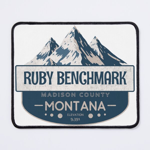 Item preview, Ruby Benchmark, Madison County, Montana, Mountain Design designed and sold by Wanderful-roads.