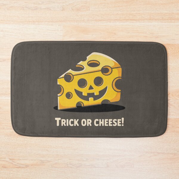 Item preview, Bright Yellow Cheese Slice Shaped into a Grinning Jack-o’-Lantern designed and sold by SplashTastic.