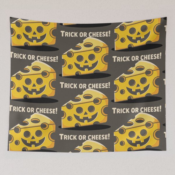 Item preview, Bright Yellow Cheese Slice Shaped into a Grinning Jack-o’-Lantern designed and sold by SplashTastic.