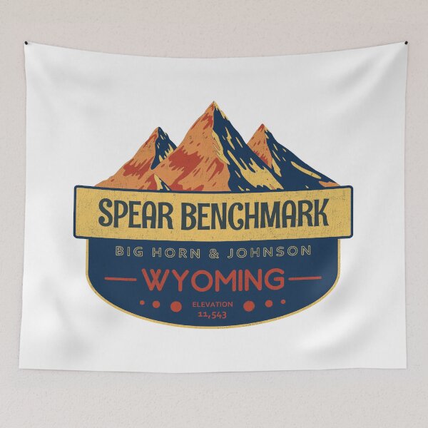 Item preview, Spear Benchmark, Big Horn & Johnson County, Wyoming, Mountain Design designed and sold by Wanderful-roads.