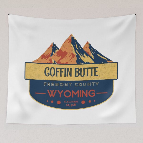 Item preview, Coffin Butte, Fremont County, Wyoming, Mountain Design designed and sold by Wanderful-roads.