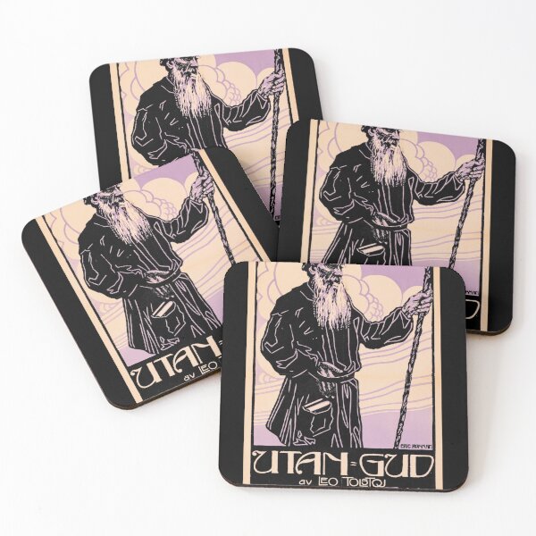 Item preview, Vintage Art Nouveau Poster | 1916 Eric Rohman Design | Leo Tolstoy Play Utan Gud | Expressionist Theater Art Print designed and sold by artofuniverse.
