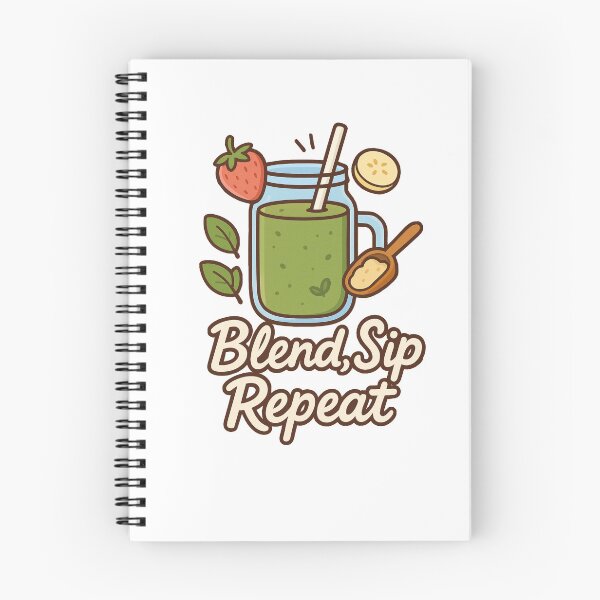 Item preview, Blend, Sip, Repeat – Smoothie Lover Design designed and sold by LilMessyKitchen.