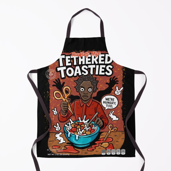 Item preview, Tethered Toasties – Red from Us Inspired Horror Cereal Art designed and sold by October Forever.