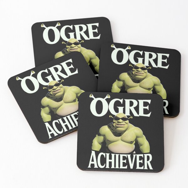 Item preview, Shrek - Ogre Achiever Funny Ogre Shrek Pun designed and sold by IkeTurnerIke.