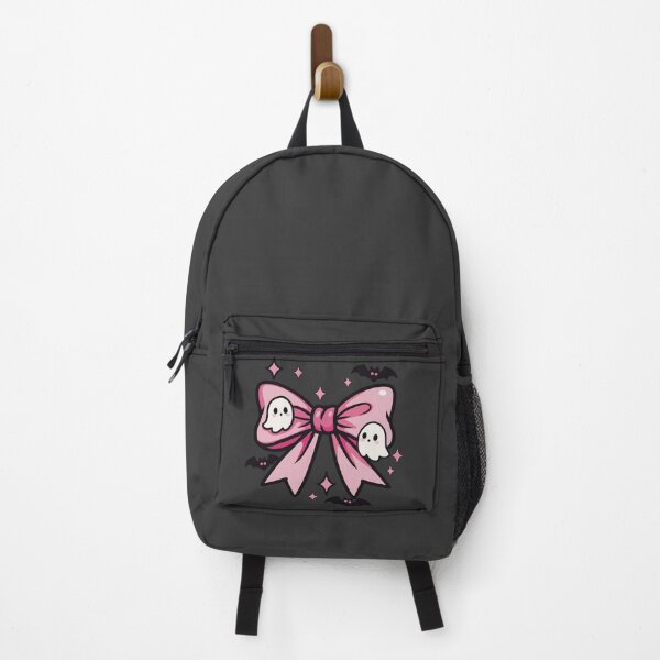 Item preview, Cute Gothic Pink Bow with Ghosts and Bats designed and sold by CowlyCryptik.