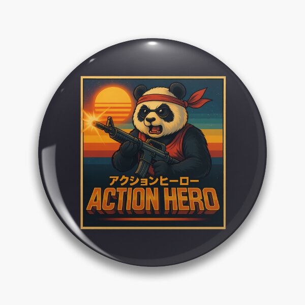 Item preview, Retro Action Hero Panda designed and sold by k3rstman1.
