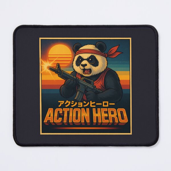 Item preview, Retro Action Hero Panda designed and sold by k3rstman1.