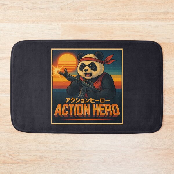 Item preview, Retro Action Hero Panda designed and sold by k3rstman1.