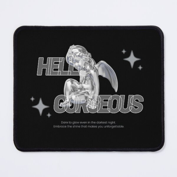 Item preview, Hello Gorgeous Chrome Angel Statue Metallic Aesthetic Design designed and sold by Origin-of-heart.