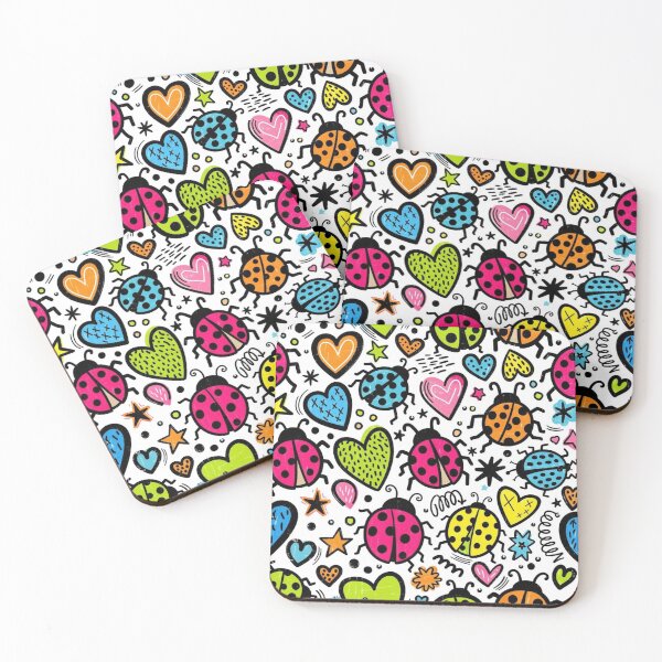 Item preview, Colorful Ladybug Love Collage designed and sold by purplesensation.