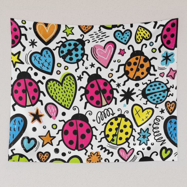 Item preview, Colorful Ladybug Love Collage designed and sold by purplesensation.