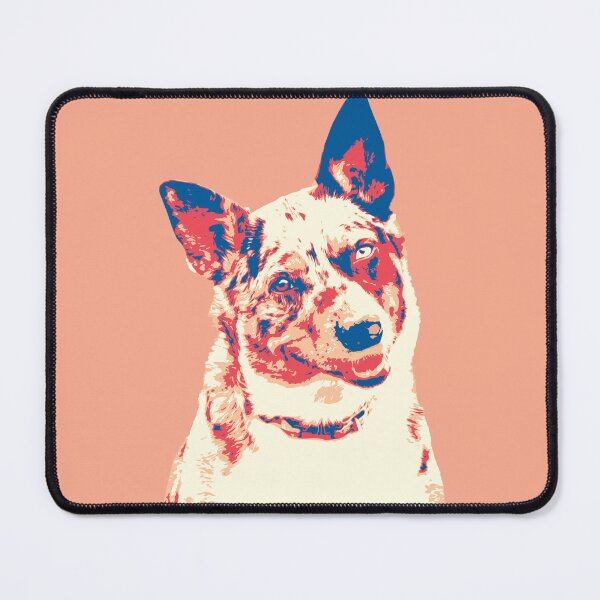 Item preview, Koolie Australian dog blue orange designed and sold by blueidesign.