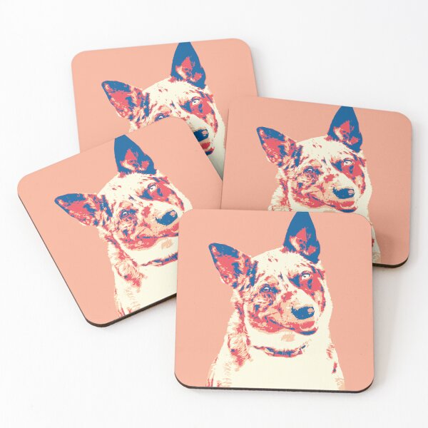Item preview, Koolie Australian dog blue orange designed and sold by blueidesign.
