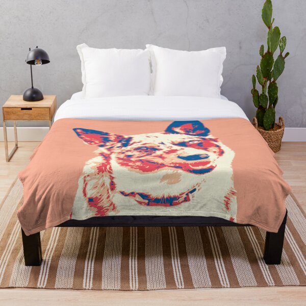 Aperçu de l'œuvre Koolie chien australien bleu orange créée et vendue par blueidesign.
