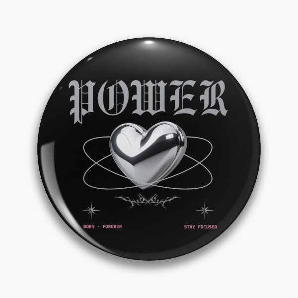 Item preview, Power Chrome Heart Metallic Y2K Aesthetic Design designed and sold by Origin-of-heart.