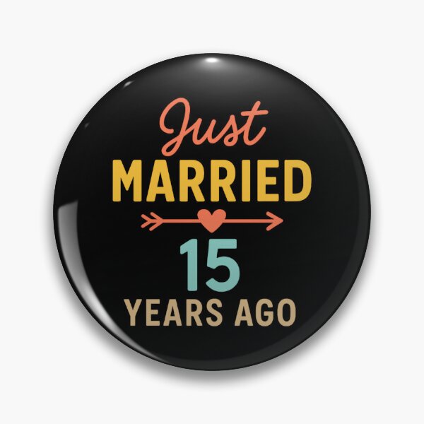 Item preview, Just Married 15 Years Ago 15th Wedding Anniversary designed and sold by Tim Mendy.