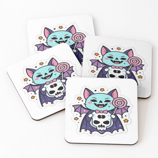 Item preview, Cute Kawaii Style Halloween Bat Sticker Style designed and sold by TheCleverSkull.