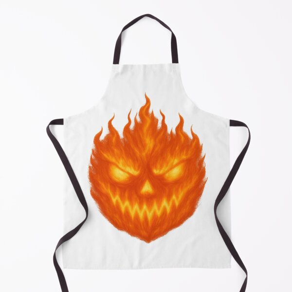Item preview, Flaming Pumpkin Jack O' Lantern Face Halloween Horror designed and sold by RocknCat.