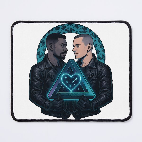 Item preview, Leather & Stars – Escher Paradox Heart designed and sold by FreddyE.