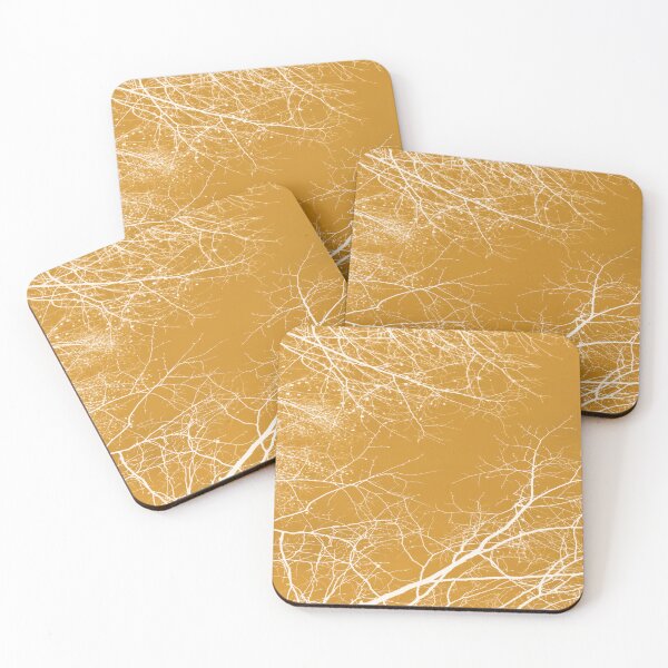 Item preview, Golden Tree Branches Minimalist Nature Art designed and sold by by-jwp.