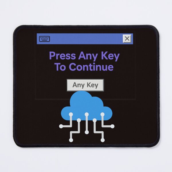 Item preview, Press Any Key To Continue – Retro Windows 95 Error Box designed and sold by Tadeusz1.