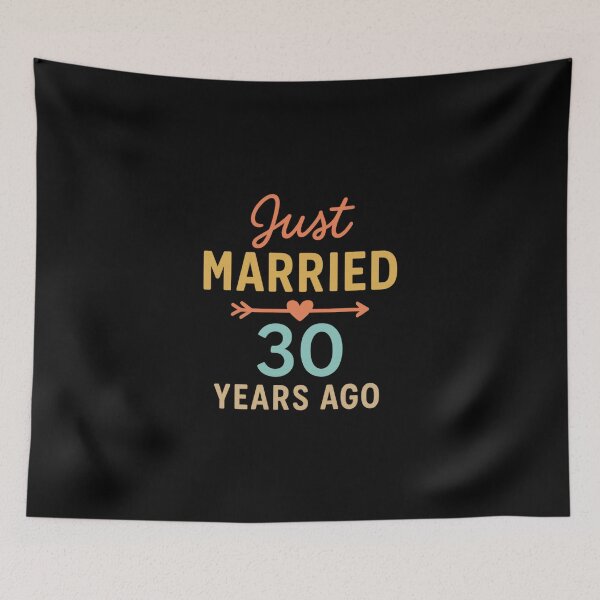 Item preview, Just Married 30 Years Ago 30th Wedding Anniversary designed and sold by Tim Mendy.