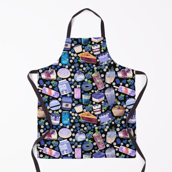 Item preview, Blueberry Desserts & Drinks Pattern – Cute Kawaii Fruit Sweets Illustration designed and sold by StudioSamanthaa.