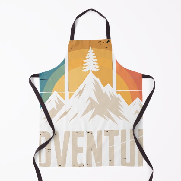 Item preview, Retro Mountain "Adventure" Sunset T-Shirt Design designed and sold by Loren Vesta.